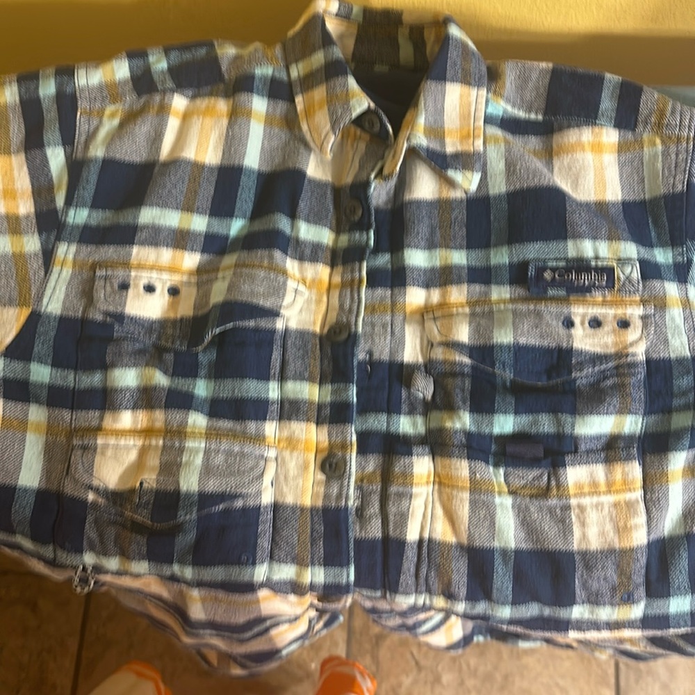 Columbia PFG Mens Bonehead Flannel Shirt Jacket Fleece Lined